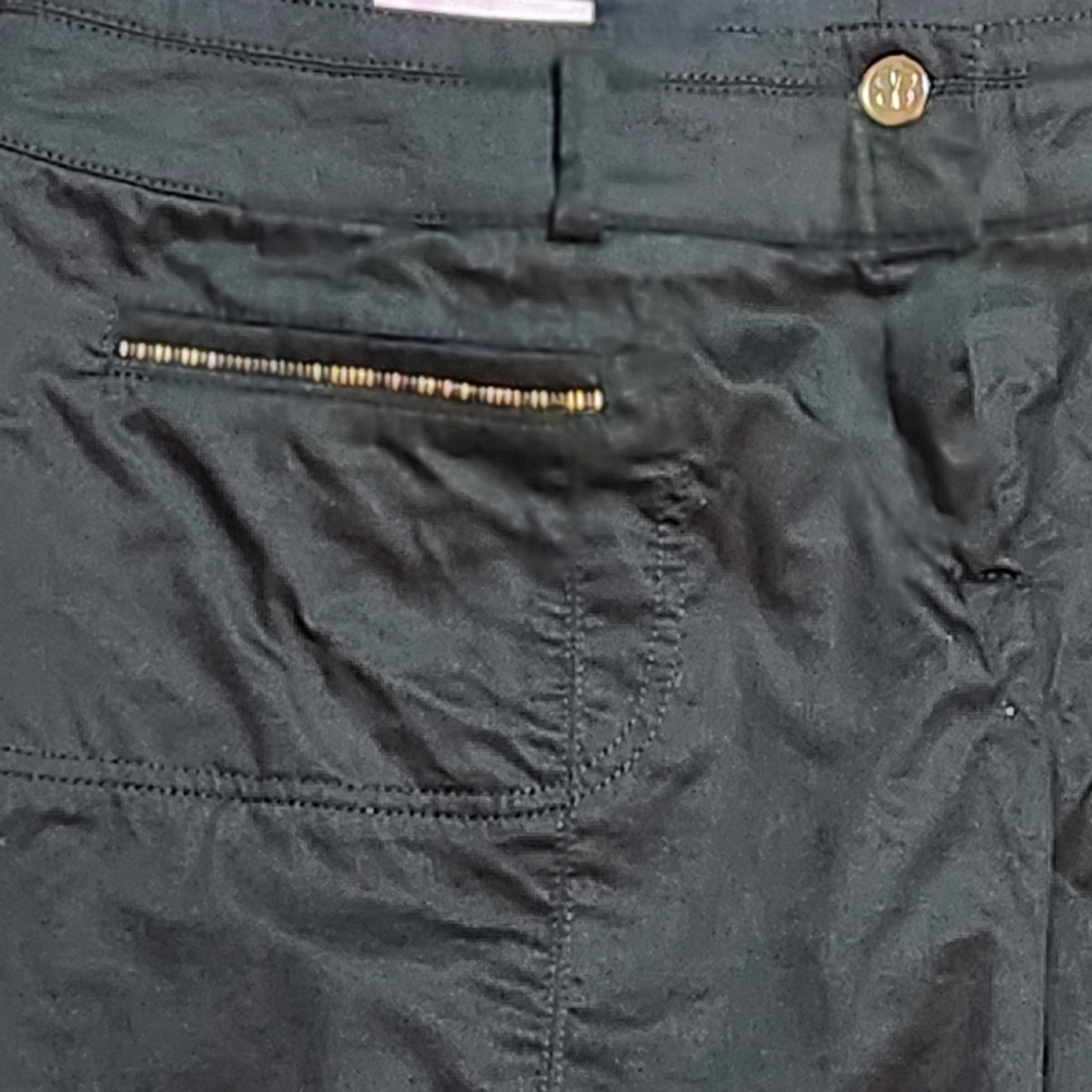 BASLER Black Straight Leg Pants Button Zip Pockets Size 20 - Picture 2 of 9